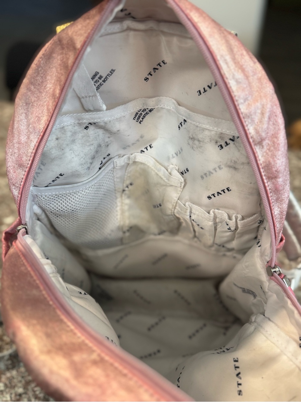 STATE Shimmer Pink Mini Backpack - Picture 5 of 5